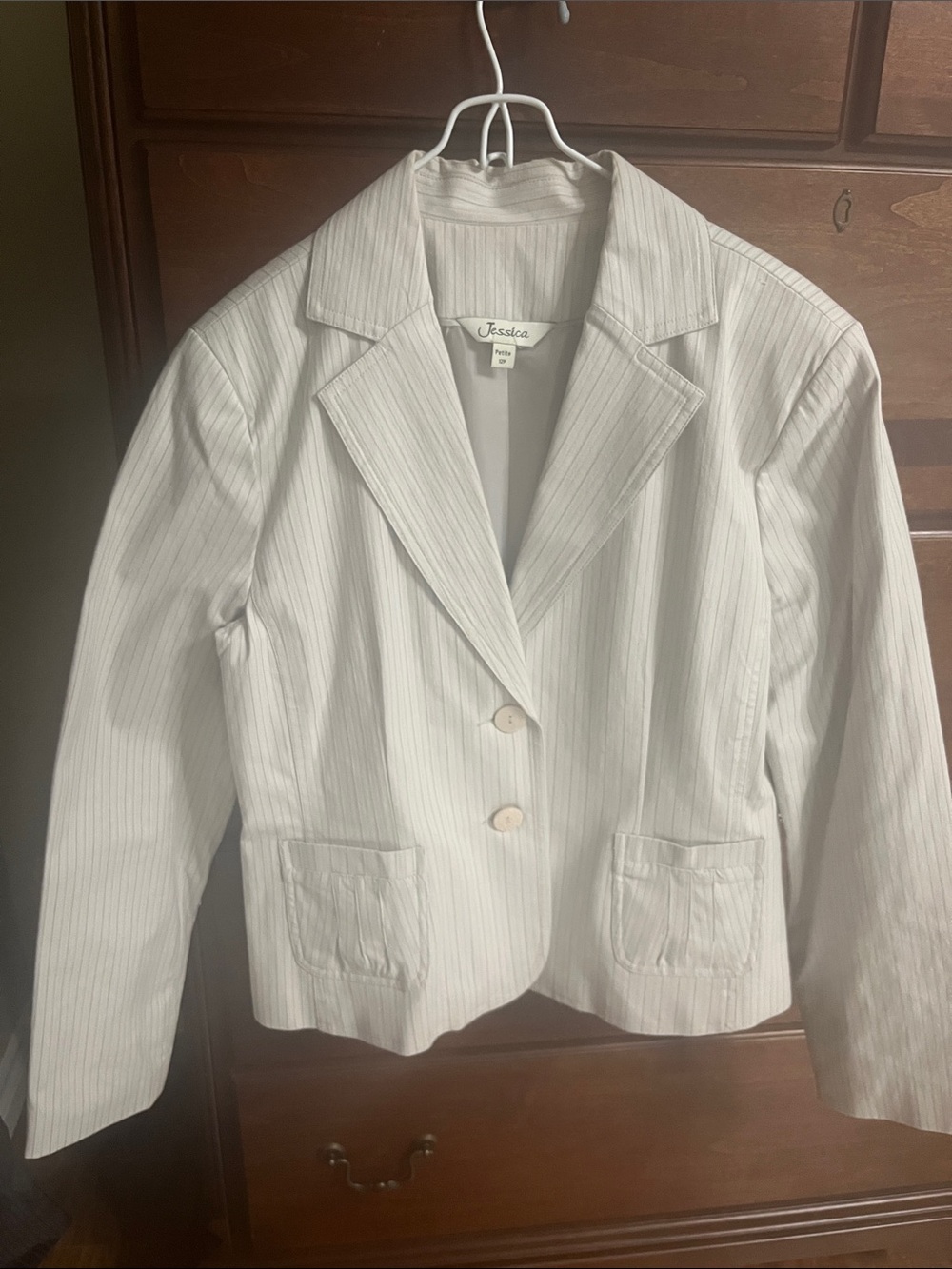 Jessica White Pinstripe Tailored suit